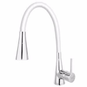 Obrazek Bateria zlewozmywakowa elastyczna Zumba II biała