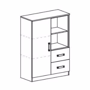 Obrazek Komoda wysoka Trafiko nr. 6