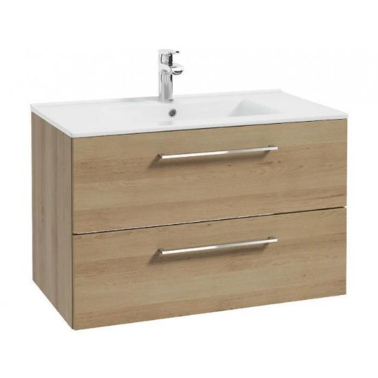 Obrazek Zestaw szafka z umywalką  Metro D80 0D2S dąb trufla