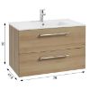 Obrazek Zestaw szafka z umywalką  Metro D80 0D2S dąb trufla