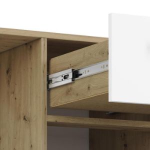 Obrazek Biurko Fini 08 dąb artisan/biały/antracyt 