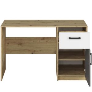 Obrazek Biurko Fini 08 dąb artisan/biały/antracyt 