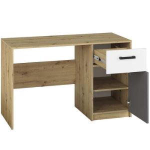 Obrazek Biurko Fini 08 dąb artisan/biały/antracyt 