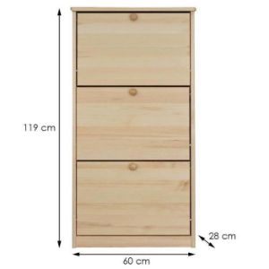 Obrazek Szafka na buty 3KL sosna