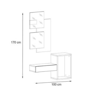 Obrazek Garderoba Easy I wotan/biały