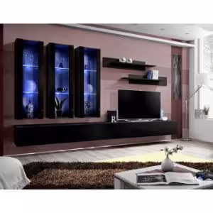 Obrazek Meblościanka Fly E+szkło czarny Zz Fy E3