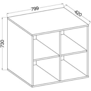 Obrazek Regał Malta Dąb Artisan Typ 103