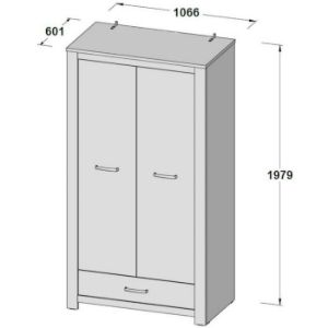 Obrazek Szafa ubraniowa Havanna HVNS823