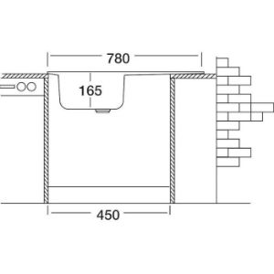 Obrazek Zlewozmywak stalowy jednokomorowy Colea EC198