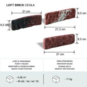Obrazek Kamień Betonowy Loft Brick Cegła