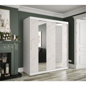 Obrazek  Szafa Marmur Pole 180 Biały/Marmur Biały 