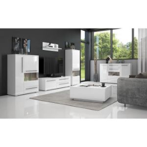 Obrazek Szafka RTV Piano TV150-1K2F/PN-70/KA/70 crystal white