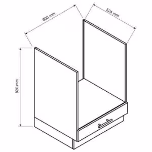 Obrazek Szafka kuchenna Max Dk60 biały 