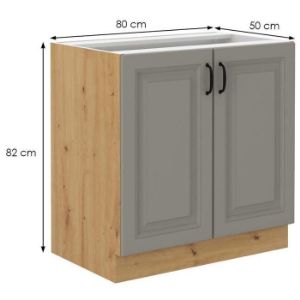 Obrazek Szafka kuchenna Stilo claygrey/artisan 80d 2f bb