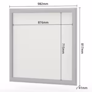 Obrazek Lustro Evergreen og/eg ivory mat