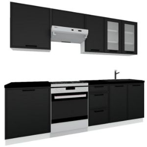 Obrazek Kuchnia Emily 180/240 czarny groszek bez blatu