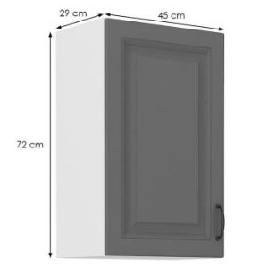 Obrazek Szafka kuchenna Stilo dustgrey/biały 45g/72 1f