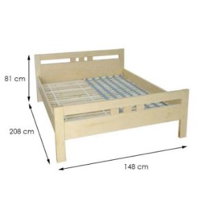 Obrazek Łóżko Prezydent 140X200 drewno olcha 