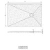 Obrazek Brodzik prostokątny Opal 140/80/2.6 szary