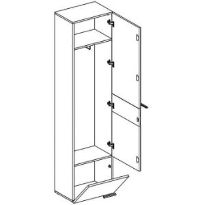 Obrazek Szafka Gustavo TYP A dąb wellington/biały