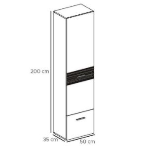 Obrazek Szafka Gustavo TYP A dąb wellington/biały