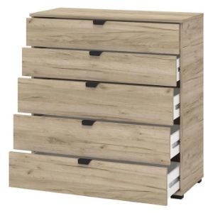 Obrazek Komoda Duerto 5F 90 szary dąb 11008295