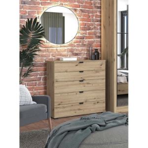 Obrazek Komoda Duerto 5F 90 szary dąb 11008295