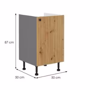 Obrazek Szafka kuchenna AVA dąb artisan/antracyt 50zl 1f bb