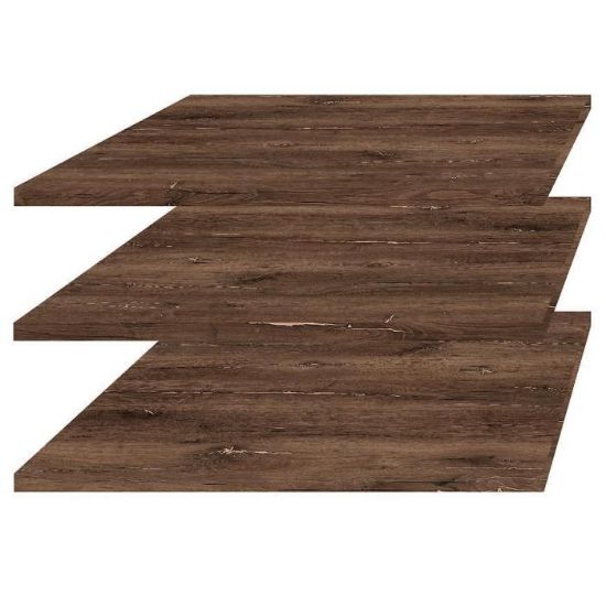 Obrazek Półki Sigma 02 do szafy przesuwnej-3szt dąb flagstaf ciemny