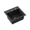 Obrazek Zlew Johnny 110 Steingran czarny 50x47x18.5 i syfon