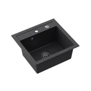 Obrazek Zlew Johnny 110 Steingran czarny 50x47x18.5 i syfon