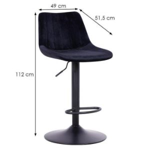 Obrazek Stołek Zeta Lr-8076 Black 8167-70 