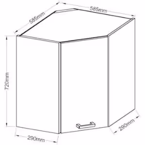 Obrazek Szafka kuchenna SARA sonoma 58X58 GN-72 1F