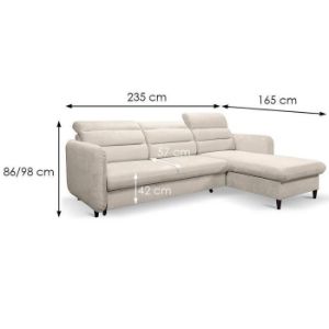 Obrazek Narożnik z funkcją spania Samos Vogue 01 prawostronny