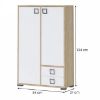 Obrazek Komoda Kiki K12-BE/KI-15 beech/white