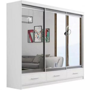 Obrazek Szafa Margo 250 cm dąb biały mat/szary