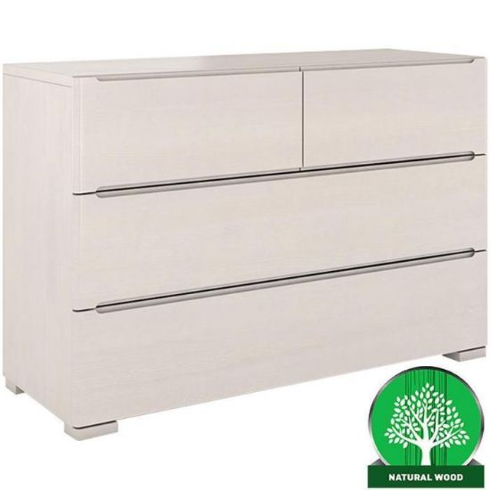 Obrazek Komoda Drewniana Sosnowa 4s Skandica Sparta Biała