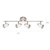 Obrazek Lampa 56006-4 LED LS4 satyna