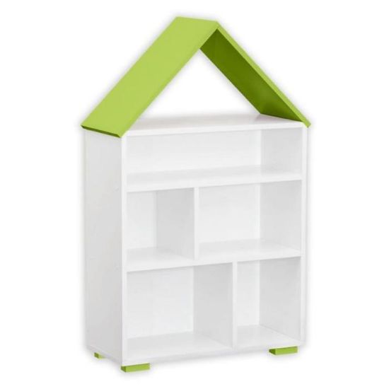 Obrazek Regał Bb01 Chatka Biały plus Zielony 