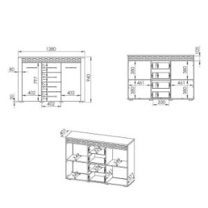 Obrazek Komoda Artis 07 Dąb Artisan 