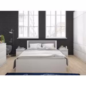 Obrazek Łóżko Boston Bos Z11 160cm biel alpejska/mdf HG