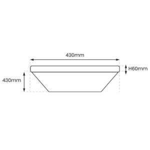 Obrazek Plafon Avalon Black EK77862 25W KW SKY PL1