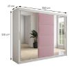 Obrazek Szafa Tapi 250 Biały/Różowy