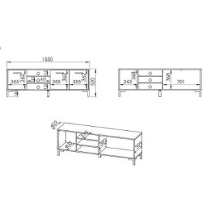 Obrazek Szafka RTV Nevio 20 dąb artisan