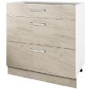Obrazek Szafka Kuchenna Charlotte 60lcdr White/Oak White Craft