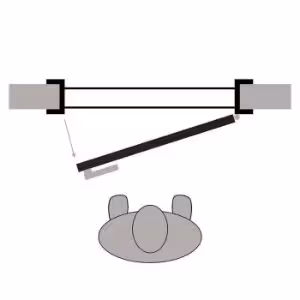 Obrazek Drzwi wewnętrzne Negra 5/5 80P białe 048/KL