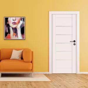 Obrazek Drzwi wewnętrzne Negra 5/5 80P białe 048/KL