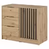 Obrazek Komoda Nelly 1d dąb artisan/czarny