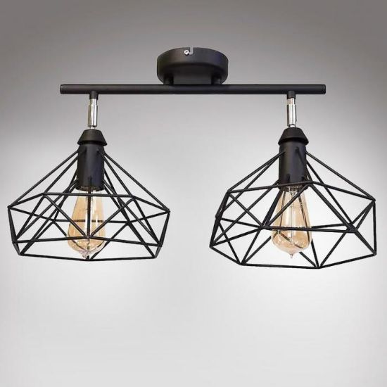 Obrazek Lampa Szach 2711/Z-B-2 czarna LW2