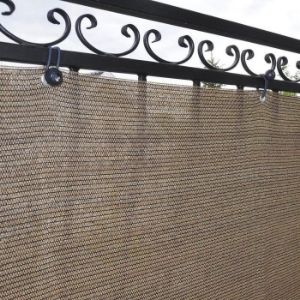 Obrazek Osłona balkonowa 75cm/600cm rattan wenge